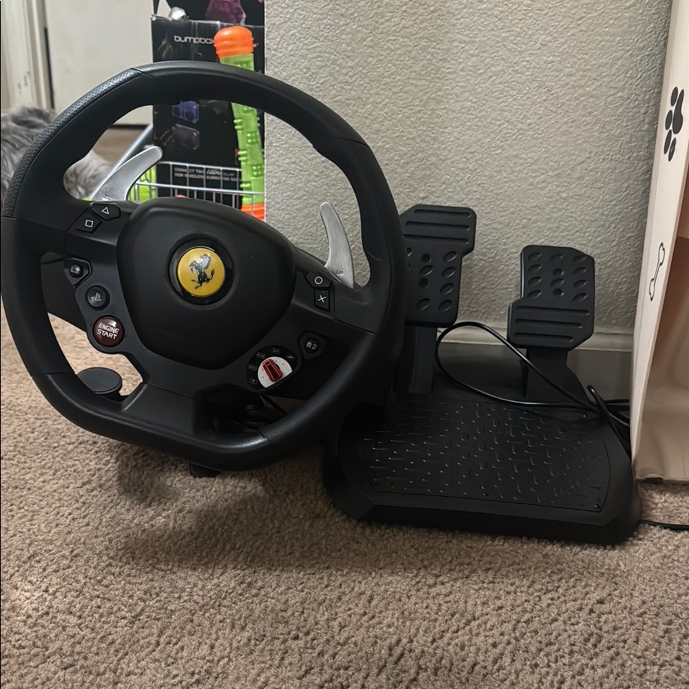 Ferrari Racing Wheel and Pedals Set